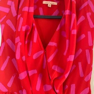 Gibson Red and Pink Maxi Dress